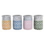 DKD Home Decor Macetero de Cemento CARA Surtido de 4 Unidades