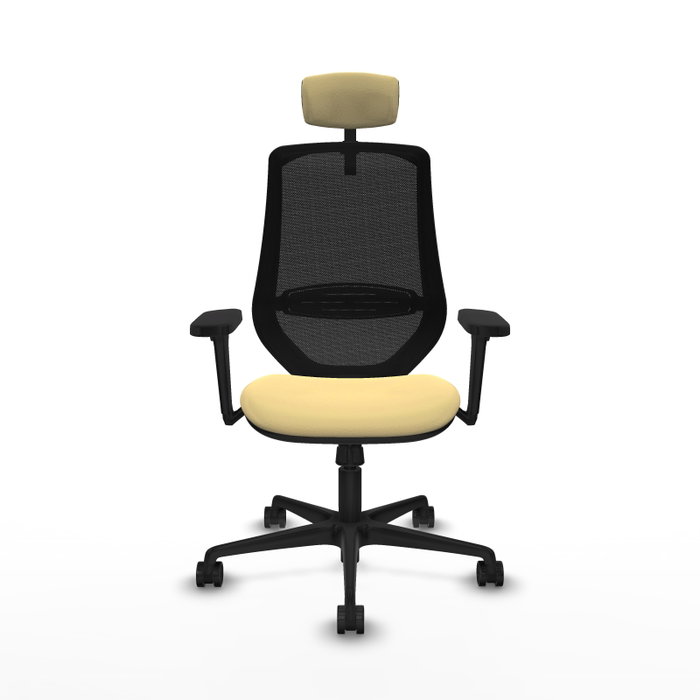 PIQUERAS Y CRESPO Silla de oficina Mardos con Mecanismo Sincro Crema y Negro PIQUERAS Y CRESPO Silla de oficina Mardos con Mecanismo Sincro Crema y Negro