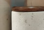 DKD Home Decor Jarrón Terracota y Mango Crudo