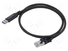 LOGILINK Cable de red USB 3.0 a RJ45 de 5m Cat6 1Gbps CU0404
