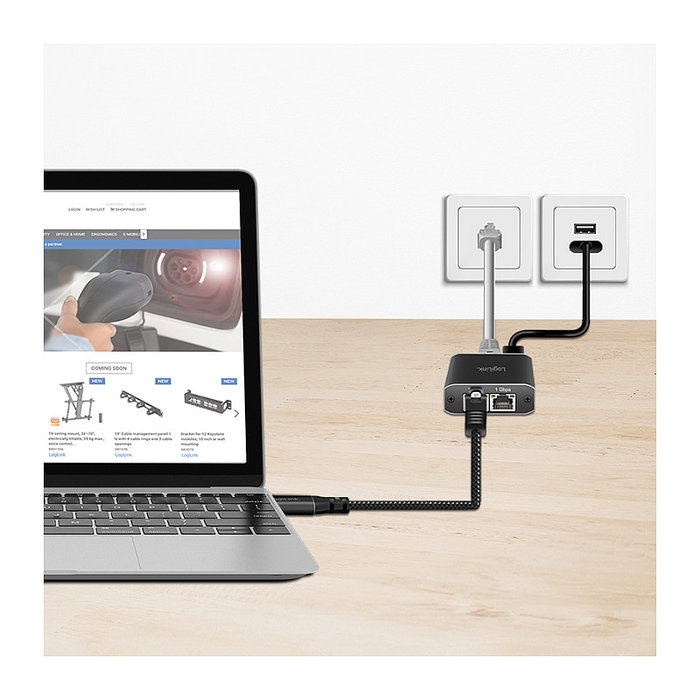 LogiLink Cable Ethernet USB 3.0 de 5 m, A/M a RJ45/M, 1 Gbps LogiLink Cable Ethernet USB 3.0 de 5 m, A/M a RJ45/M, 1 Gbps