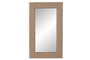 DKD Home Decor Espejo de Ratán y Cristal Natural 58x3,5x100 cm