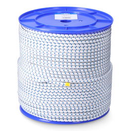 Edm Cuerda Elástica Blanca / Azul Trenzada de Poliéster Calibre 6 mm x 200 m