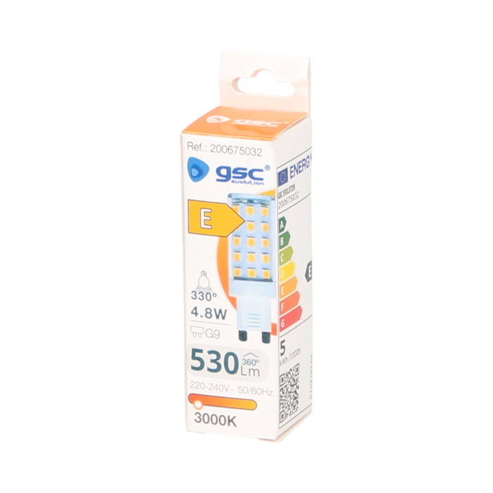 GSC Evolution Bombilla LED SMD 4,8W G9 3000K