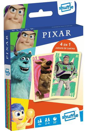 Shuffle Juego de Cartas 4 en 1 Pixar Classic