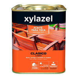 Xylazel Aceite Clásico Teca Incoloro 750 ml Mate Interior/Exterior
