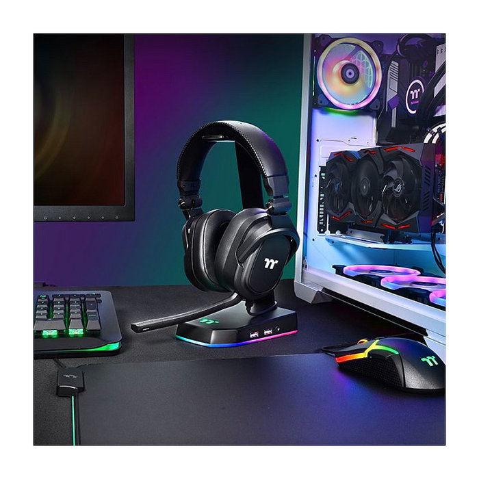 Thermaltake Argent H5 Auriculares Gaming Estéreo Diadema Circumaural 20-20000 Hz Micrófono Boom Negro
