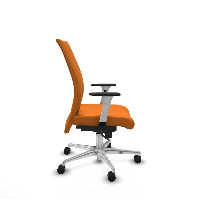 PIQUERAS Y CRESPO Silla Albacete Confidente Naranja Similpiel Mecanismo Sincro PIQUERAS Y CRESPO Silla Albacete Confidente Naranja Similpiel Mecanismo Sincro