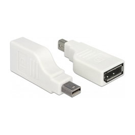 DeLOCK Adaptador mini DisplayPort 1.2 a DisplayPort 4K 90° Blanco
