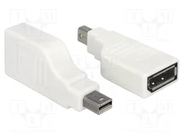 DeLOCK 65867 Adaptador mini DisplayPort 1.2 a DisplayPort 4K 90° Blanco