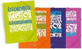 Carpeta Fundas (Tarifario) Guerrero Pp Rigido Maxiplas Uniclase Espiral A4 Con Goma 30 F. Surtidos (Set de 8)