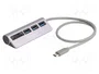 DeLOCK Hub USB de 3 puertos de 5 Gbps con lector SD/Micro SD y USB Type-C™