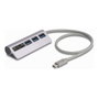 DeLOCK Hub USB de 3 puertos de 5 Gbps con lector SD/Micro SD y USB Type-C™