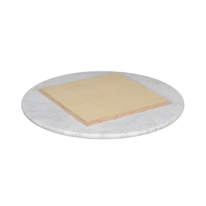 Tablero Mesa Redondo Blanco Mármol Salón 60 X 60 X 1,80 cm