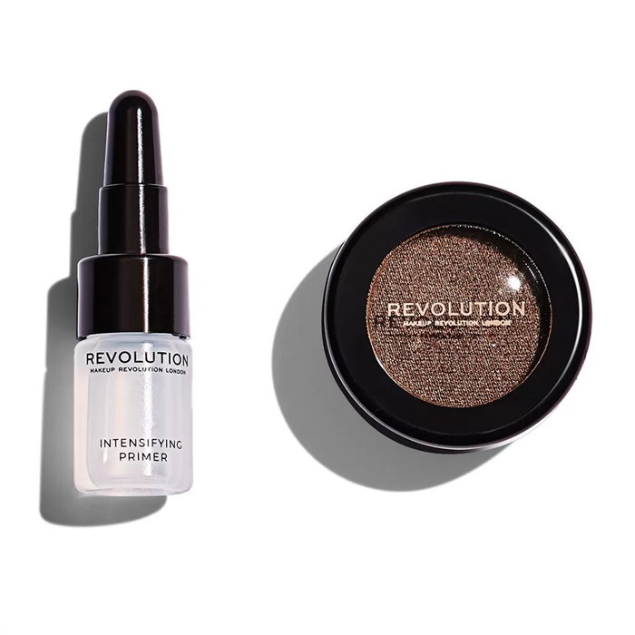Makeup Revolution Set Flawless Foils Vegan: Eyeshadow Primer y Palette Overcome Makeup Revolution Set Flawless Foils Vegan: Eyeshadow Primer y Palette Overcome