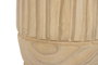 DKD Home Decor Jarrón de Madera Paulownia Tallado Natural 29x29x42 cm