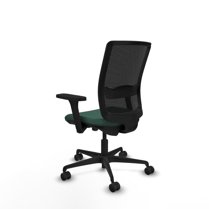 PIQUERAS Y CRESPO Silla de oficina Haches Verde botella con brazos 3D PIQUERAS Y CRESPO Silla de oficina Haches Verde botella con brazos 3D