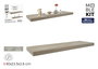 Moblekit -42- Estante Flotante de Roble, 80 x 23.5 x 3.8 cm