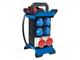 AS SCHWABE Cuadro de distribución STECKY H07RN-F 5G2,5mm2 2,5m Negro
