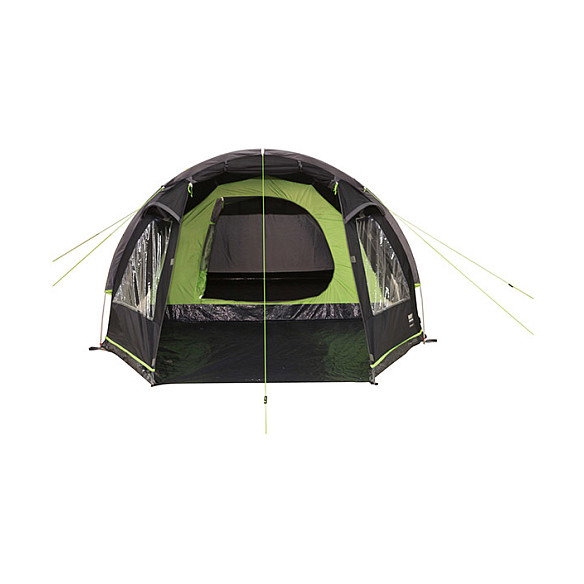 High Peak Atmos 3 Tienda de Campaña Iglú para 3 Personas, 2 Puertas, Color Negro y Verde, 1800 * 3900 * 1200 mm