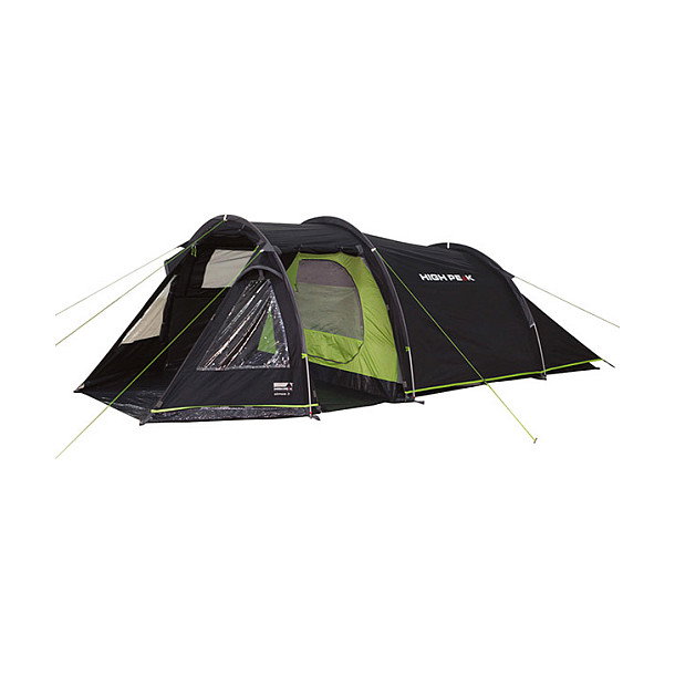 High Peak Atmos 3 Tienda de Campaña Iglú para 3 Personas, 2 Puertas, Color Negro y Verde, 1800 * 3900 * 1200 mm