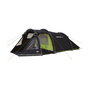 High Peak Atmos 3 Tienda de Campaña Iglú para 3 Personas, 2 Puertas, Color Negro y Verde, 1800 * 3900 * 1200 mm
