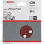 Bosch 2 608 605 643 C 430 Hoja Lijadora Rotorbital 125mm Grano 120 para Madera y Pintura, 5 Unidades