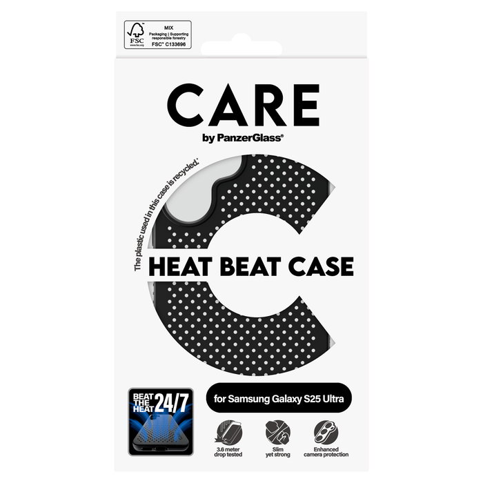 PanzerGlass CARE™ Heat Beat para Samsung Galaxy S25 Ultra, Negro PanzerGlass CARE™ Heat Beat para Samsung Galaxy S25 Ultra, Negro
