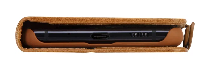 Dbramante1928 CS52GT001244 - Funda Folio de Cuero Bronceado para Samsung Galaxy A52 16.5 cm (6.5") con Cierre Magnético y Bolsillo para Tarjetas