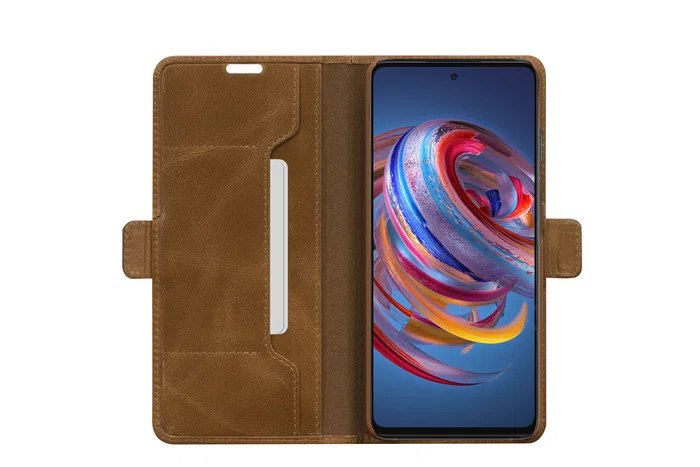 Dbramante1928 CS52GT001244 - Funda Folio de Cuero Bronceado para Samsung Galaxy A52 16.5 cm (6.5") con Cierre Magnético y Bolsillo para Tarjetas
