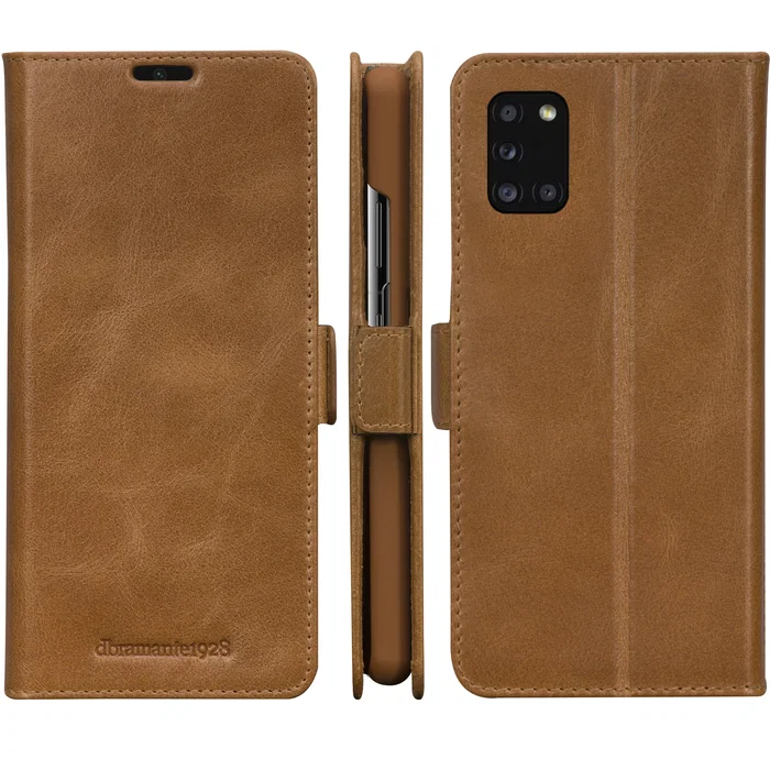 Dbramante1928 CS52GT001244 - Funda Folio de Cuero Bronceado para Samsung Galaxy A52 16.5 cm (6.5") con Cierre Magnético y Bolsillo para Tarjetas