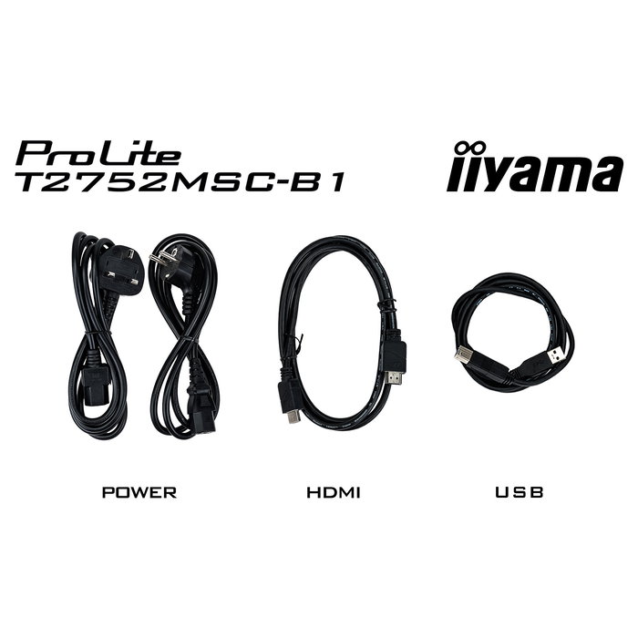 IIYAMA Monitor Profesional Digital Signage ProLite T2752MSC / T2752MSC-B1 Pantalla 27 Pulgadas Full HD Negro