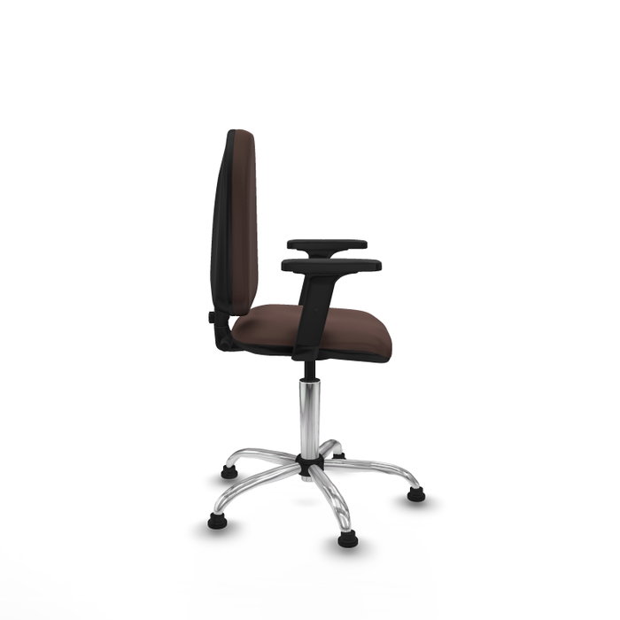 PIQUERAS Y CRESPO Silla de oficina Aýna Marrón oscuro con Brazos 2D PIQUERAS Y CRESPO Silla de oficina Aýna Marrón oscuro con Brazos 2D