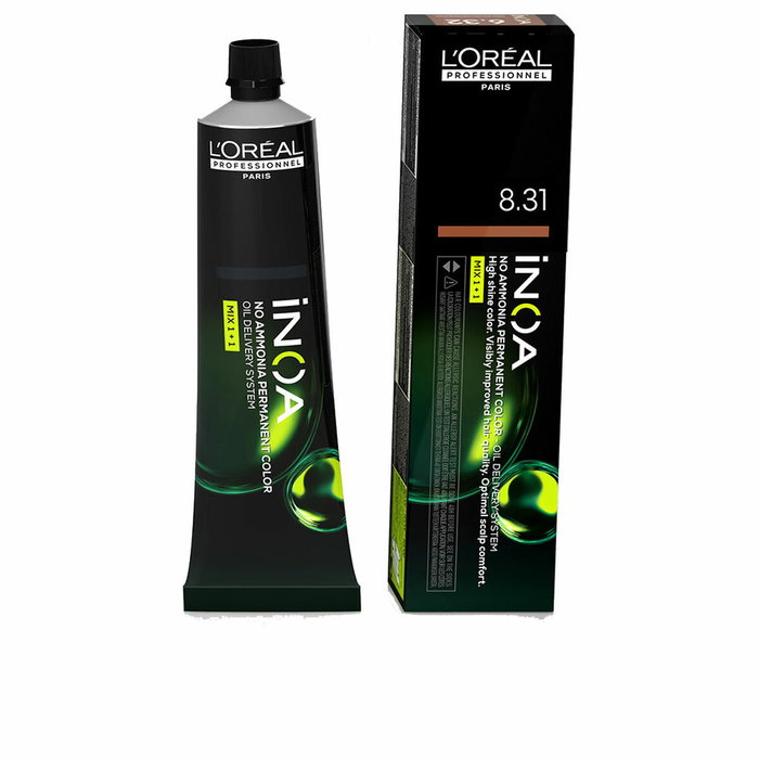 L'Oréal Professionnel Paris INOA 8.31 Rubio Claro Dorado Ceniza