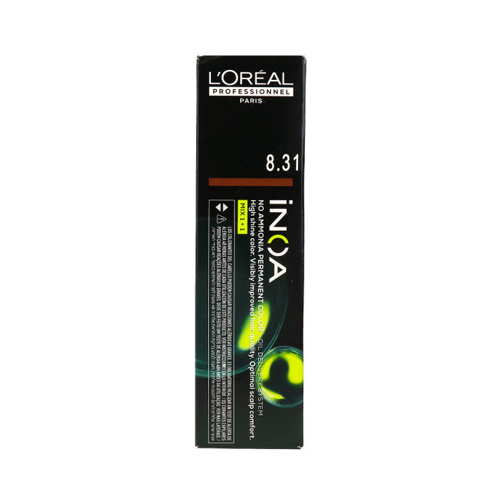 L'Oréal Professionnel Paris INOA 8.31 Rubio Claro Dorado Ceniza