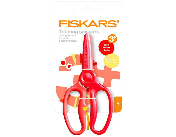 Fiskars Tijeras de entrenamiento para niños 3+ Roja