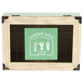 Home Deco Factory Caja Bolsitas Té Little Market Colección Rejilla 24x16,5x7 cm