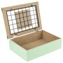 Home Deco Factory Caja Bolsitas Té Little Market Colección Rejilla 24x16,5x7 cm