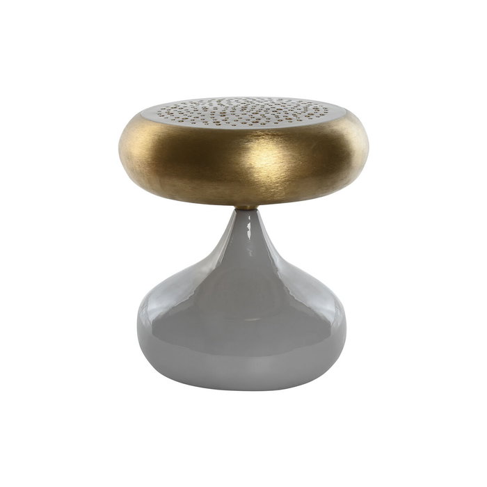 DKD Home Decor Lámpara de Sobremesa de Metal Gris DKD Home Decor Lámpara de Sobremesa de Metal Gris