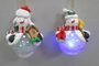 DKD Home Decor Bolas de Decoración de Resina con LED, Surtido de 4 Unidades