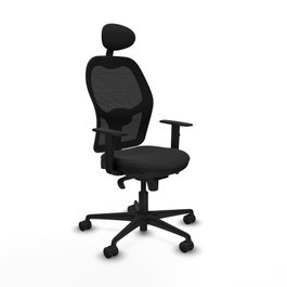 PIQUERAS Y CRESPO Silla de oficina Jorquera Negro