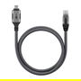Goobay Cable Ethernet USB-C 3.2 Gen 1 a RJ45 Gigabit Cat6 F/UTP de 3 Metros Negro y Plata - Referencia 70699