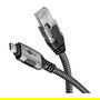 Goobay Cable Ethernet USB-C 3.2 Gen 1 a RJ45 Gigabit Cat6 F/UTP de 3 Metros Negro y Plata - Referencia 70699