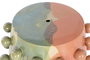 DKD Home Decor Mesita Auxiliar Moderno Multicolor 40 x 46 x 40 cm