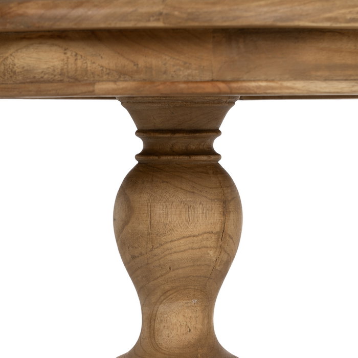 Ixia Mesa Auxiliar de Madera de Mindi Natural 50 x 50 x 64 cm Ixia Mesa Auxiliar de Madera de Mindi Natural 50 x 50 x 64 cm