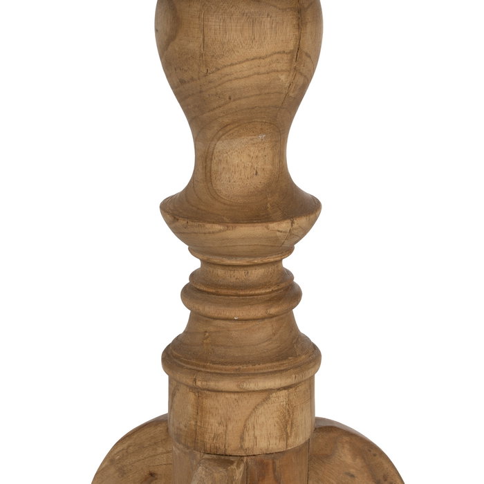 Ixia Mesa Auxiliar de Madera de Mindi Natural 50 x 50 x 64 cm Ixia Mesa Auxiliar de Madera de Mindi Natural 50 x 50 x 64 cm