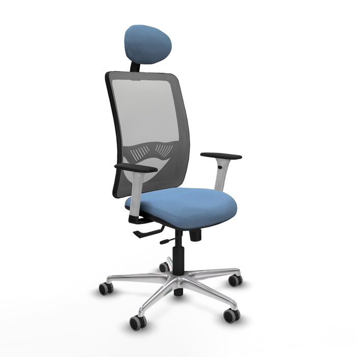 PIQUERAS Y CRESPO Silla de oficina Zulema Azul cielo y Gris PIQUERAS Y CRESPO Silla de oficina Zulema Azul cielo y Gris