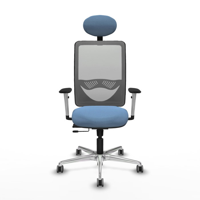PIQUERAS Y CRESPO Silla de oficina Zulema Azul cielo y Gris PIQUERAS Y CRESPO Silla de oficina Zulema Azul cielo y Gris