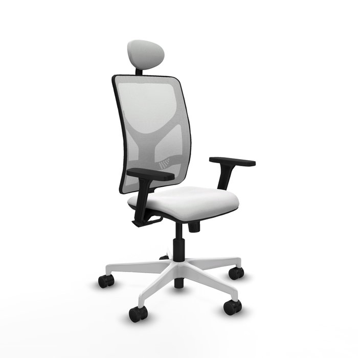 PIQUERAS Y CRESPO Silla de oficina Motilla Blanca con Mecanismo Sincro PIQUERAS Y CRESPO Silla de oficina Motilla Blanca con Mecanismo Sincro