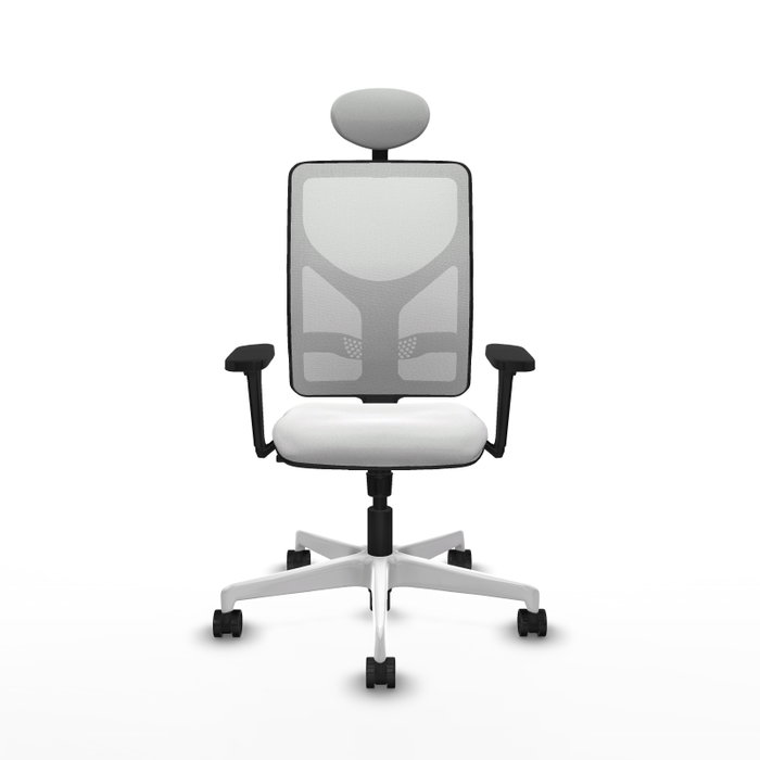PIQUERAS Y CRESPO Silla de oficina Motilla Blanca con Mecanismo Sincro PIQUERAS Y CRESPO Silla de oficina Motilla Blanca con Mecanismo Sincro